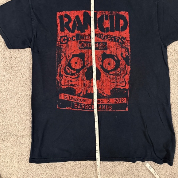 Rancid + Cockney Rejects + Control Concert T-Shirt Glasgow 2012 M. PUNK. UK GIG - Picture 3 of 3